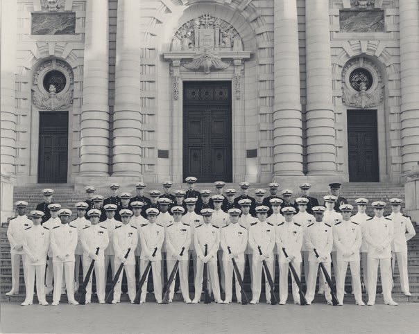 USNA Silent Drill Team, Bancroft Hall steps